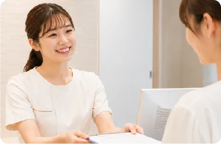 クリニックの受付