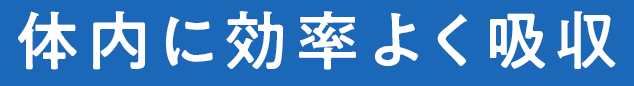 体内に効率よく吸収